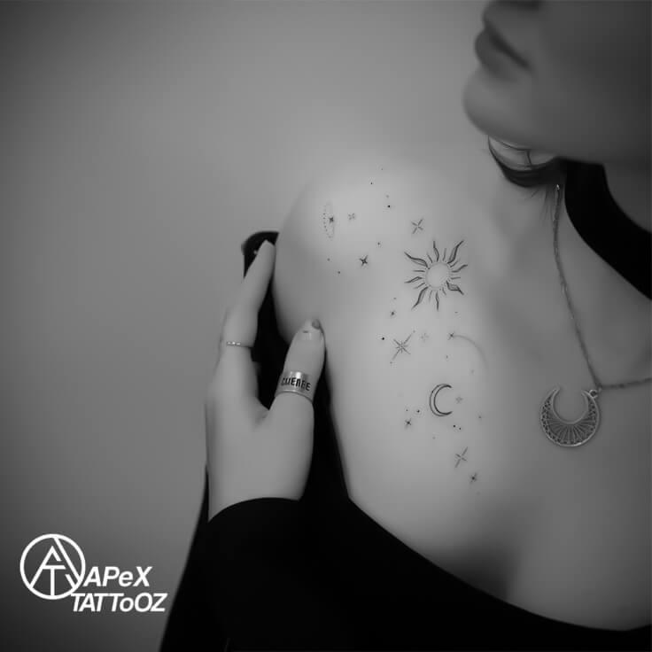 Elegant minimalist tattoo