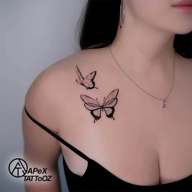 Delicate minimalist tattoos in Delhi