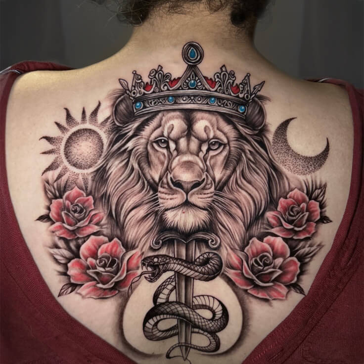 Ram's blackwork and fine line artistry