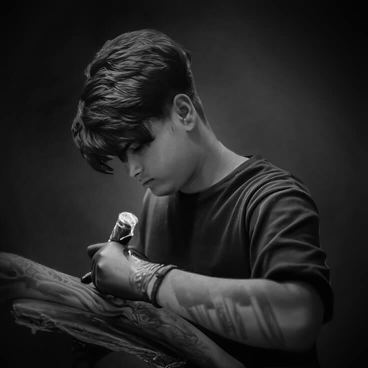 Vishal Gour Realism Blackwork Tattoo Artist Delhi
