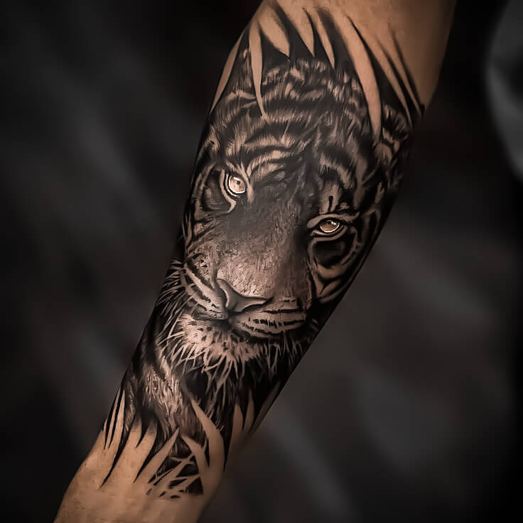 Custom traditional tattoo design Delhi NCR - colorful artistic work by certified tattoo artist