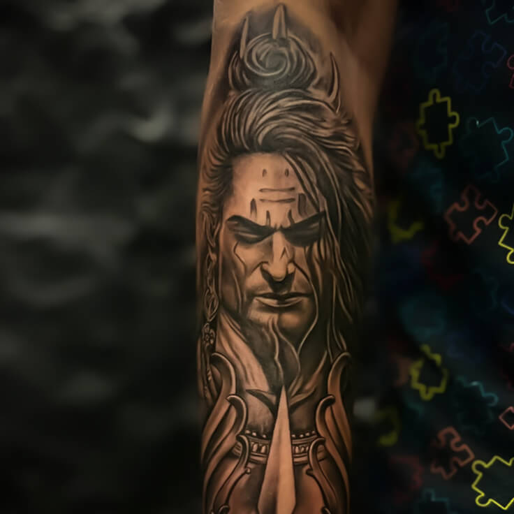 Lord Shiva tattoo by Ajit