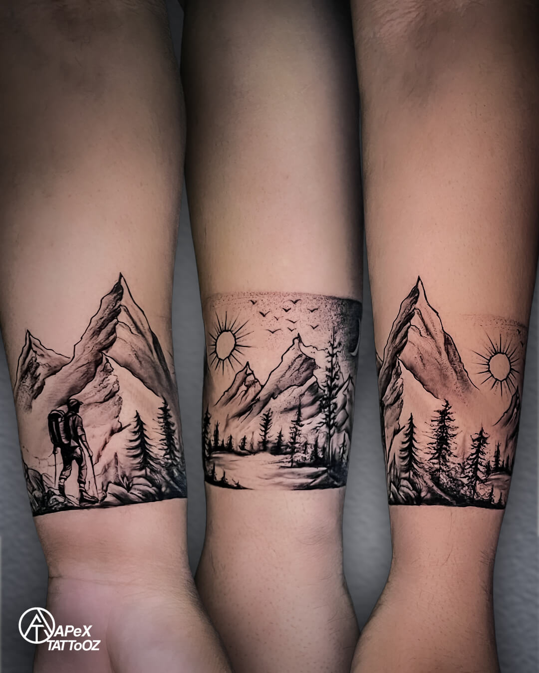 Aryan Multani's band tattoo at Apex Tattooz